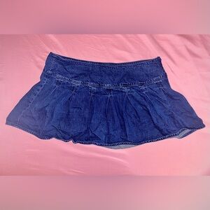 American Eagle Denim Women's Mini Pleated Skirt